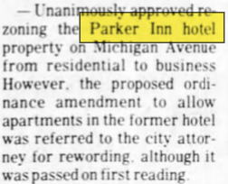 Parker Inn Hotel (Munger Place Apartments) - 1937 Article